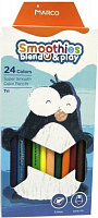 Карандаши цветные Smoothies bland&play 24 цвета 2150-24CB Marco