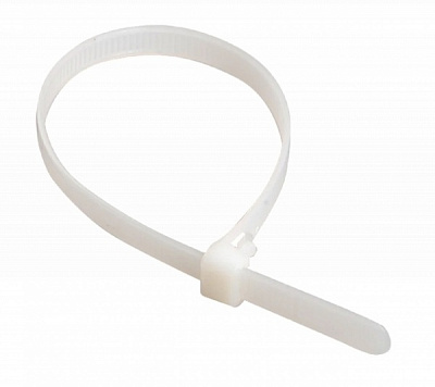 Стяжка для кабеля 4,8х200 мм 100 шт. белый 