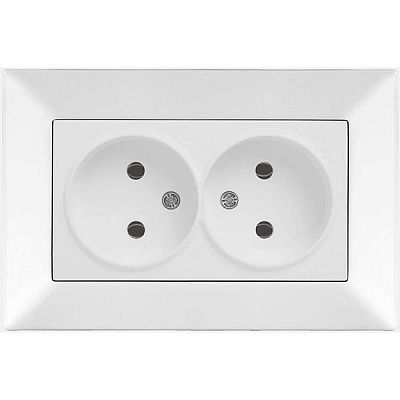 Розетка Viko Meridian двойная белая