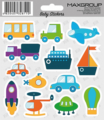 Набор наклеек MAXGROUP Транспорт NM-103