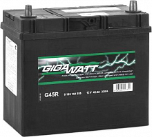 Аккумулятор автомобильный GIGAWATT 45Ah «+» слева (185754557)