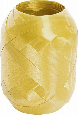 Стрічка декоративна STEWO Poly ribbon 1 см 30 м золотий