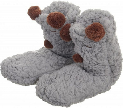 Тапки домашние Maxwin KIDS Шиппи с ушками р.35-36 серый MWSE008/ment 