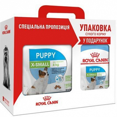 Корм Royal Canin Xsmall Puppy 1,5 кг + 500 г