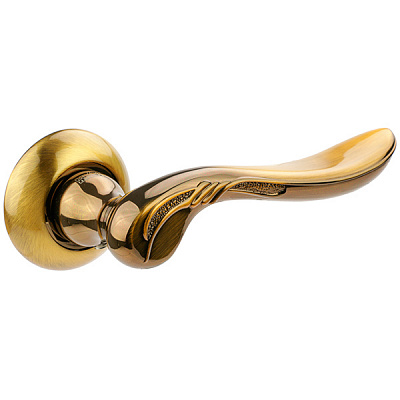 Ручка на розетке  MVM Z-1310 полированная бронза