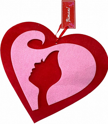 Декор из фетра Валентинка 3 мм Аплі-Краплі