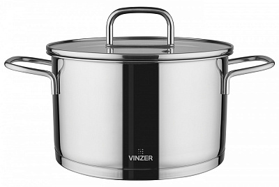 Кастрюля с крышкой Vinzer Glossy Line 5,6 л 50045