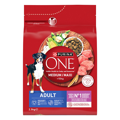 Корм сухий ONE by Purina MedMax для дорослих собак з ягням та рисом 2,5 кг