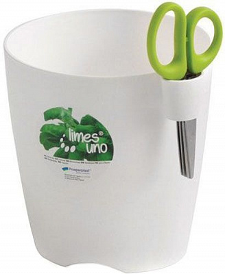 Горщик пластиковий Prosperplast Limes uno 1,9л білий (19569-449)