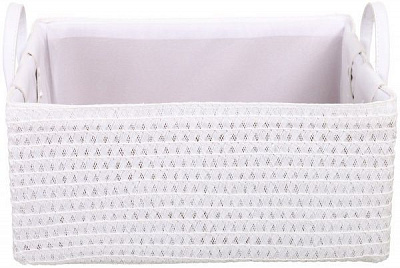 Корзинка плетеная Tony Bridge Basket с текстилем 35х25х16 см DSF20-2AB-4 