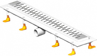 Линейный трап для душа MCH CH-850 M с полированной решеткой
