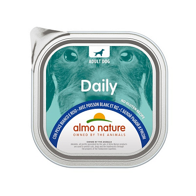 Паштет консервований для усіх порід Almo Nature Daily Dog з рибою 300 г