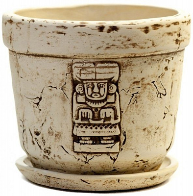 Горщик керамічний Демос круглий 5л бежевий