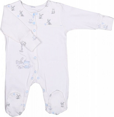 Чоловічок Baby Veres Friendship р.62 кремово-білий/блакитний