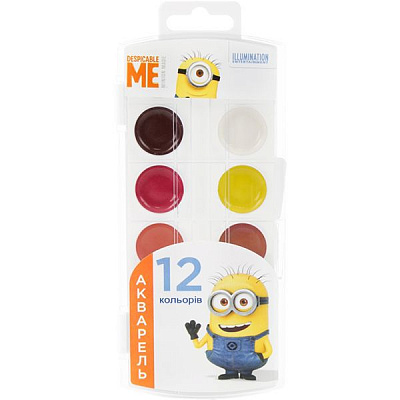 Акварель Despicable Me 12 кольорів Перо