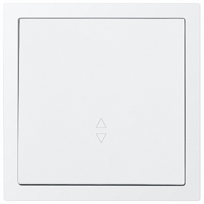 Механизм выключателя проходной одноклавишный HausMark Juna без подсветки белый матовый 7041-0988-105QC