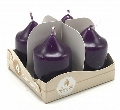 Набір свічок матових Ягідна пригода 60х40 мм 4 шт. Pako-If