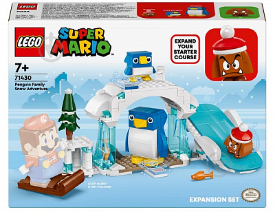 Конструктор LEGO Super Mario Снігова пригода родини penguin. Додатковий набір 71430