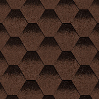 Битумная черепица MATIZOL® RESIDENCE сота коричневый оттененный 3 кв.