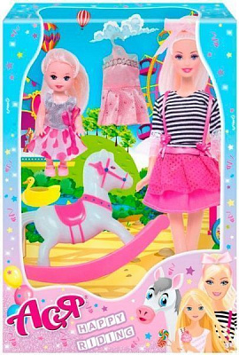 Лялька Ася Прогулянка верхи з аксесуарами