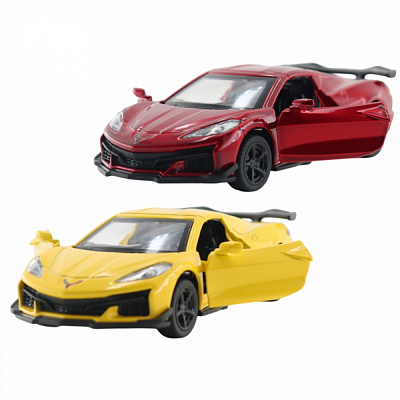 Автомодель TechnoDrive 1:40 Chevrolet Corvette C8 Z06 2024 red/yellow 250310