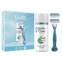 Подарунковий набір для жінок Gillette Venus Smooth Станок для гоління + 2 змінних леза + Гель для гоління