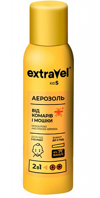 Аерозоль Extravel від комарів та мошок Kids для дітей від 1 року 80 мл