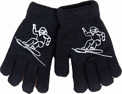 Варежки YO! сноубординг р.16 черный 