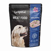 Консерва для собак для всех пород Леопольд мясная 1,25кг