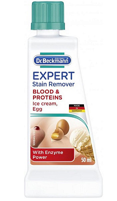 Пятновыводитель Dr. Beckmann Эксперт кровь и белковые пятна 50 мл