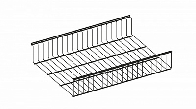 Кошик до гардеробної системи Kolchuga 606х406 мм чорний