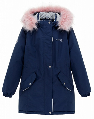 Куртка-парка для девочек JOIKS р.122 темно-синий G-27 