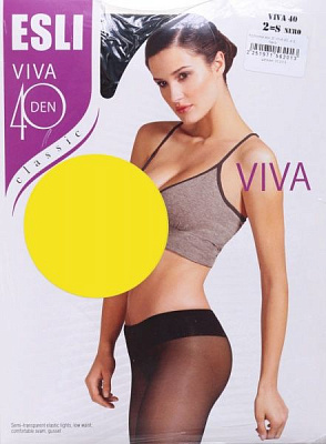 Колготки женские ESLI Viva Classic р. 2 40 den nero 2 пар 