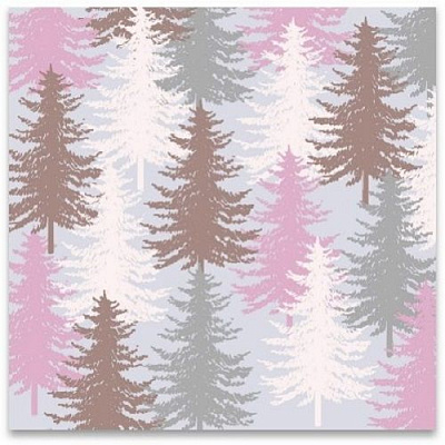 Серветки столові Silken Ялинковий ліс 33х33 см 18 шт.
