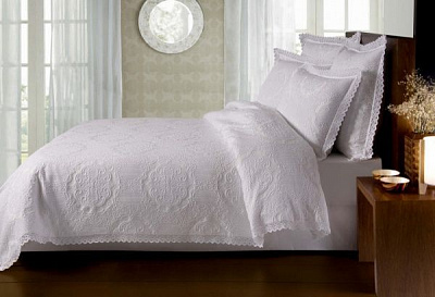 Покрывало Guarda 220x240 см Billerbeck белый/с узором 