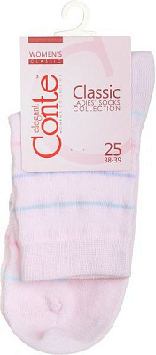 Шкарпетки Conte CLASSIC 15С-15СП 088 р. 25 світло-рожевий