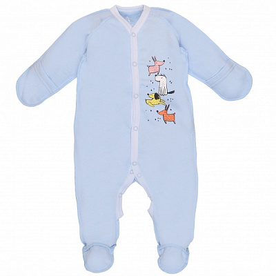 Комбінезон ясельний для хлопчика Татошка р.74 блакитний із малюнком 1502306блк