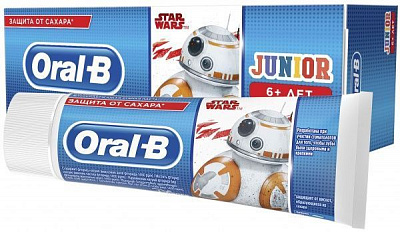 Детская зубная паста Oral-B Junior 6+ лет 75 мл