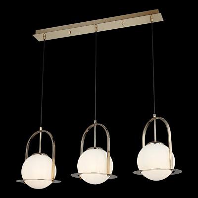 Люстра підвісна Vio Concept by LUCEA Lampon 3x40 Вт Е27 золотий 1552-80-03-L