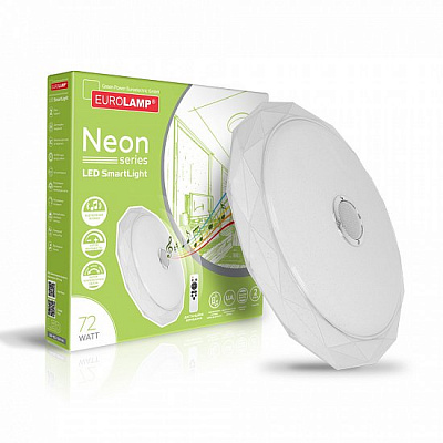 Светильник светодиодный Eurolamp Neon RGB белый 3000-6500 К LED-ESL-72W-N5