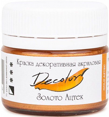 Акрил для декору Золото Ацтек 500 мл Деколор ТАИР