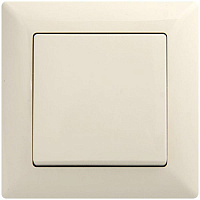 Вимикач одноклавішний Gunsan Visage без підсвітки 16 А 250В IP20 кремовий