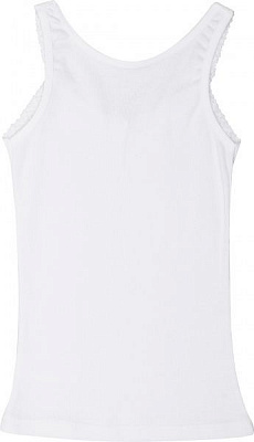 Майка для девочек р.110 белый 290-1006 