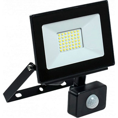 Прожектор с датчиком движения IEK СДО 06-30Д LED 30 Вт IP54 черный 