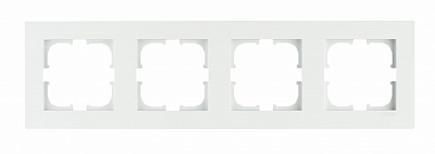 Рамка четырехместная EXEN Karell горизонтальная белый 200-010000-104