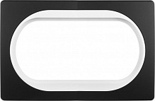 Рамка одномісна Aling-Conel EON чорний / білий E6805.E10