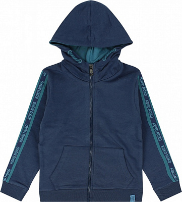 Кардиган для хлопчика Koko Noko з капюшоном р.116 синій X22803-37