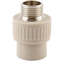 Муфта комбинированная наружная Evro-Termo ППР 20х1/2 внешняя резьба