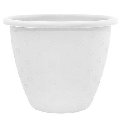 Кашпо пластикове Алеана Верона круглий 2л білий (112015)