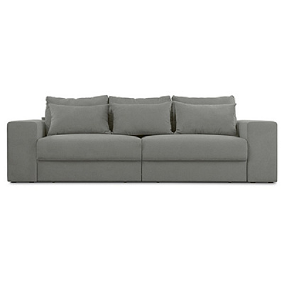 Диван прямой PRAKTICA Sofa Спартак велюр серый 2600x1330x700 мм